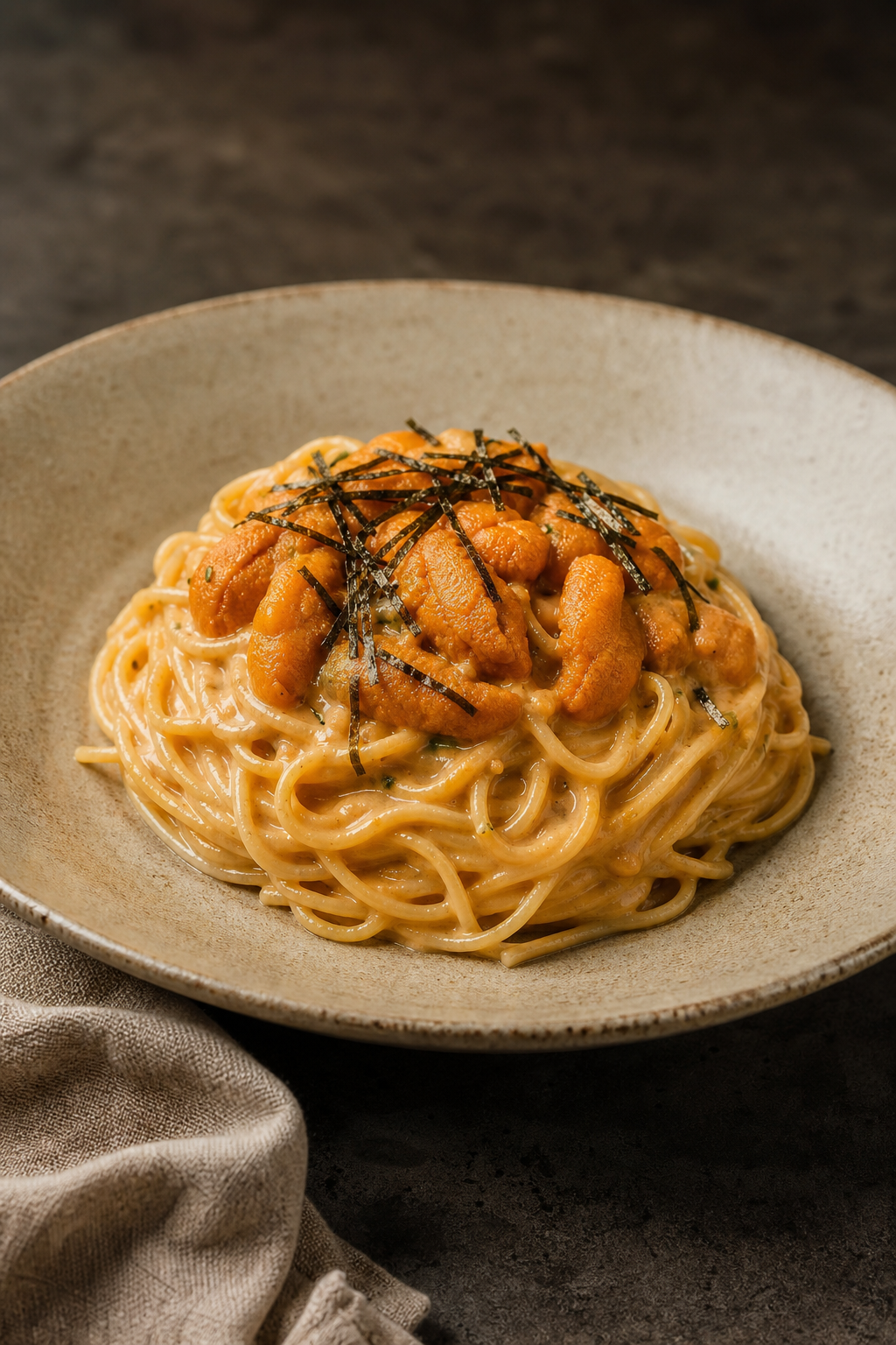 濃厚うにクリームパスタ